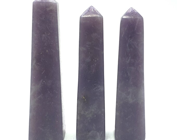 Lepidolite - Lepidolite Towers - Lepidolite Obelisks - Lepidolite Stone - Pink Lepidolite - Lepidolite Chakra,Healing Stone  3 Pcs