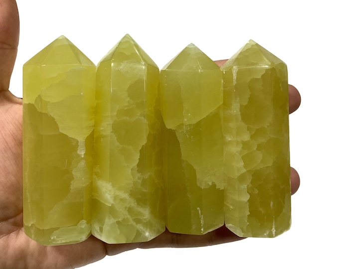 Yellow Lemon Calcite Towers, Lemon Calcite, Lemon Calcite Towers, Lemon Calcite Obelisks, Lemon Calcite Stone, Lemon Calcite Points, Calcite