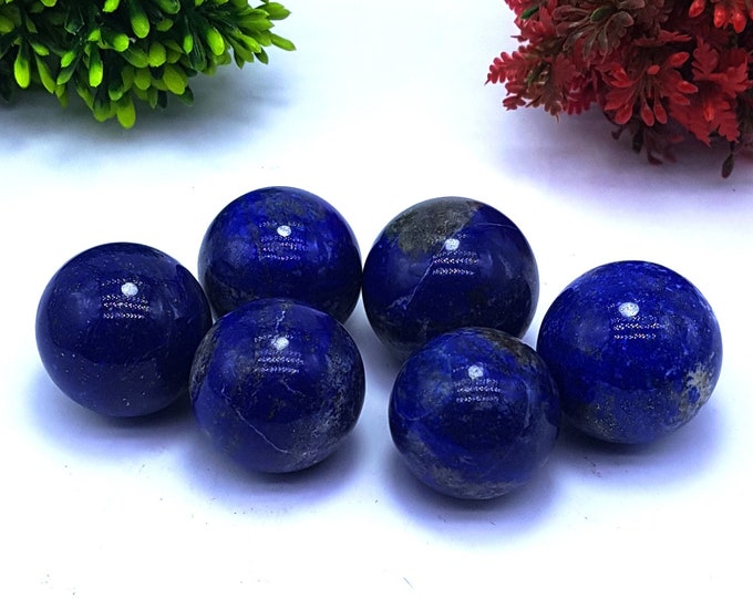 6 Pcs - Lapis Lazuli - Lapis Lazuli Spheres - Lapis Spheres - Lapis Sphere - Lapis, Lapis Stone - Lapis Spheres - Lapis Ball - Lapis Lazuli