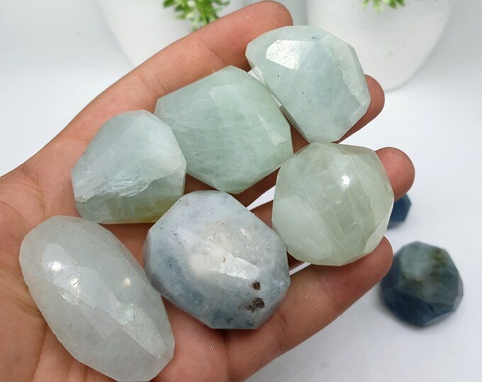 Beautiful Facet Aquamarine Big Tumbles