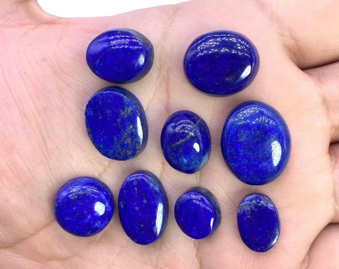 Great Quality Lapis Lazuli Blue Clour Cabochons 23 Grams