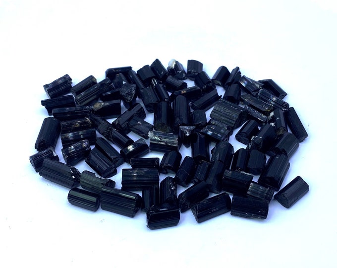 Beautiful Lustrous Black Tourmaline Crystals 172 Grams