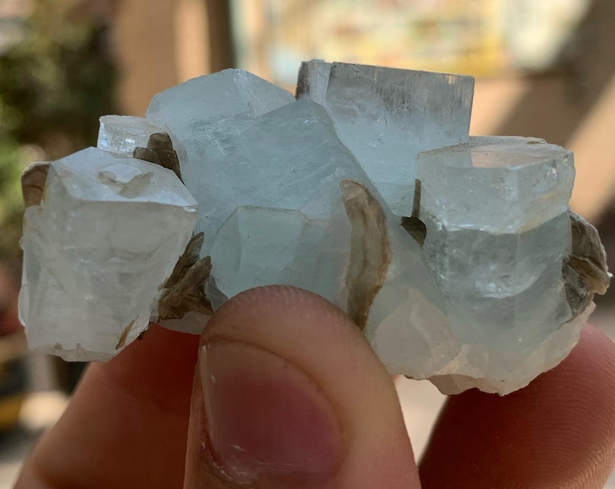 Beautiful Blue Color Aquamarine Specimen - Aquamarine Stone - Specimen - Blue Aquamarine Crystal - Aquamarine Specimen 300 Carats