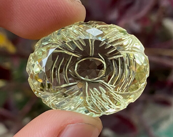 Amazing Quality Yellow Citrine Quartz Faceted Cut Crystal