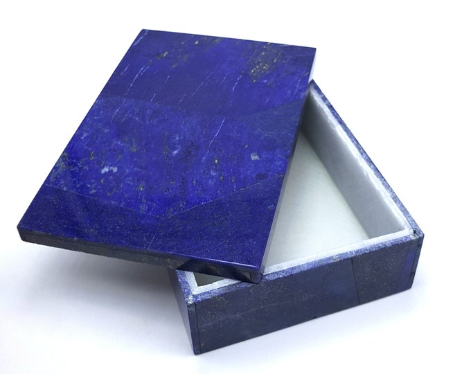 Gorgeous Lapis Lazuli Box - Lapis Lazuli Box - Blue Lapis Lazuli Box - Blue Lapis Box - Lapis Box - Lapis Jewelry Box - Lapis Decoration Box