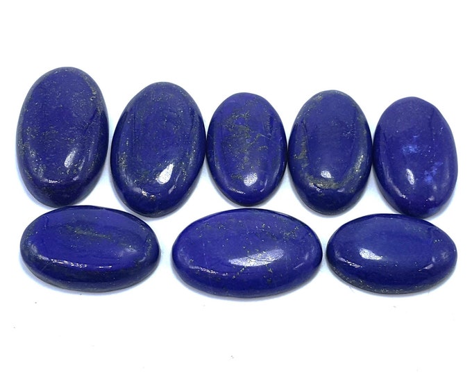Beautiful Lapis Lazuli Cabochons 8 Pieces