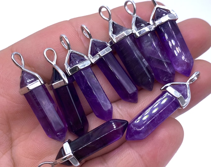 Best Quality Purple Color Amethyst Pendants - Amethyst Pendants - Amethyst - Purple Amethyst Pendants - Amethyst Crystal Pendants