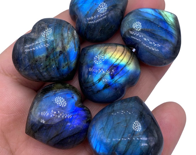 Great Quality Blue Color Labradorite Heart - Labradorite - Labradorite Stone - Labradorite Hearts Stone - Labradorite - Blue Labradorite