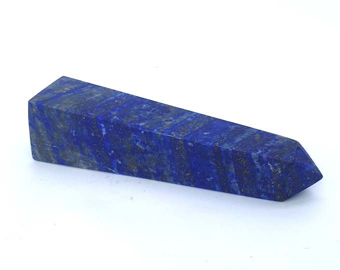 295 Grams Beautiful Blue Lapis Lazuli Tower 138x33mm