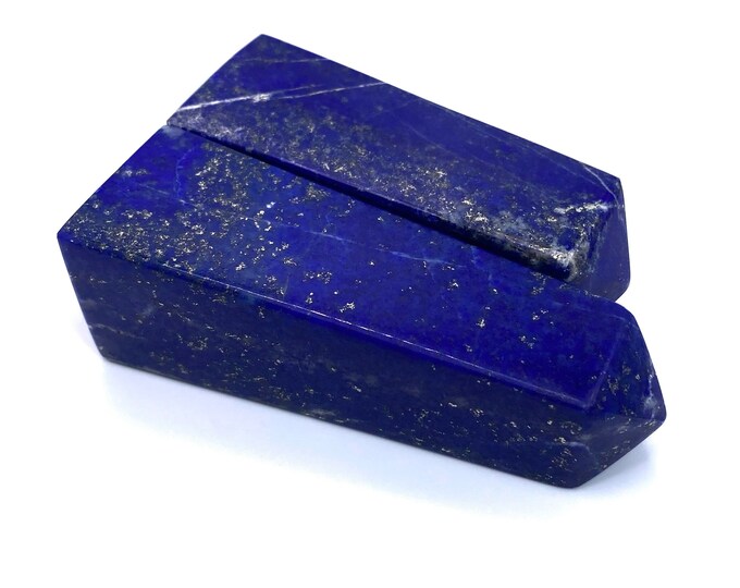 290 Grams Beautiful Lapis Lazuli Big Tower - Lapis Tower - Lapis Lazuli Obelisk - Lapis Obelisk - Lapis Lazuli Tower - Lapis Stone 2 Pcs