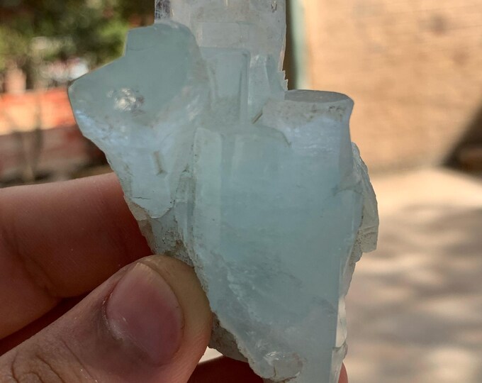 Beautiful Blue Color Aquamarine Specimen - Aquamarine Stone - Specimen - Blue Aquamarine Crystal - Aquamarine Specimen - Aquamarine