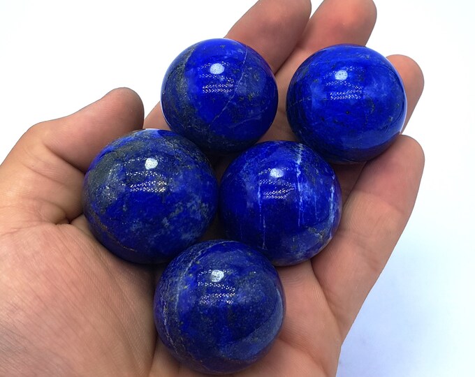 5 Pcs - Lapis Lazuli - Lapis Lazuli Spheres - Lapis Spheres - Lapis Sphere - Lapis, Lapis Stone - Lapis Spheres - Lapis Ball - Lapis Lazuli