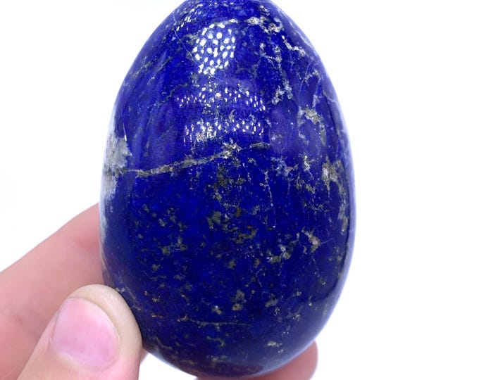 305g Top Quality Blue Color Lapis Lazuli Egg - Lapis Egg - Lapis Lazuli Egg - Lapis Egg - Lapis Stone Egg - Lapis Lazuli Crystal Egg - Lapis