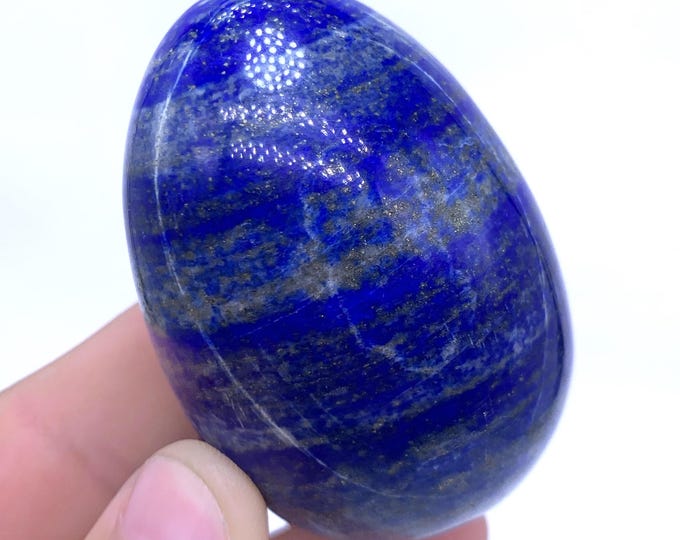 Beautiful Blue Color Lapis Lazuli Egg - Lapis Egg - Healing Stone - Egg - Lapis Egg - Lapis Lazuli Stone 240g