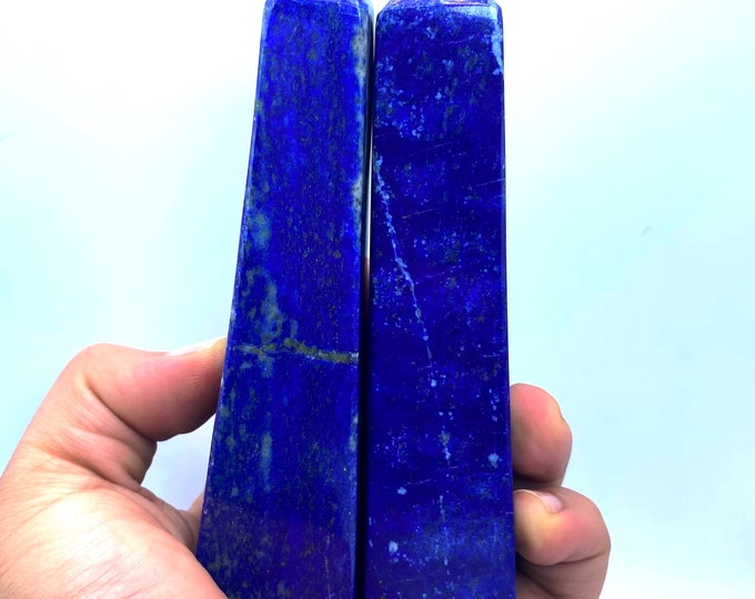500 Grams Amazing Quality Blue Lapis Lazuli Tower - Obelisk Lapis Tower - Lapis Lazuli Obelisks - Lapis Crystals