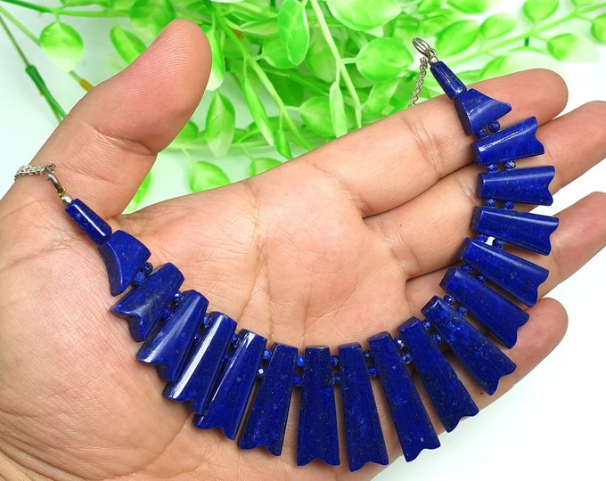 Lapis Lazuli - Lapis Necklace With Earrings - Lapis Necklace - Lapis Lazuli Necklace - Lapis Stone - Healing Stone,Lapis Stone Necklace