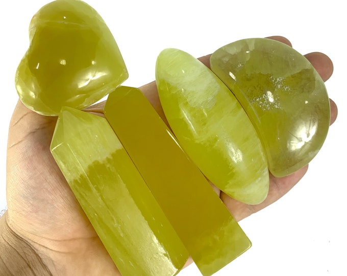 Yellow Lemon Calcite Towers, Lemon Calcite, Lemon Calcite Moons, Lemon Calcite Moon, Lemon Calcite Stone, Lemon Calcite Points, Calcite