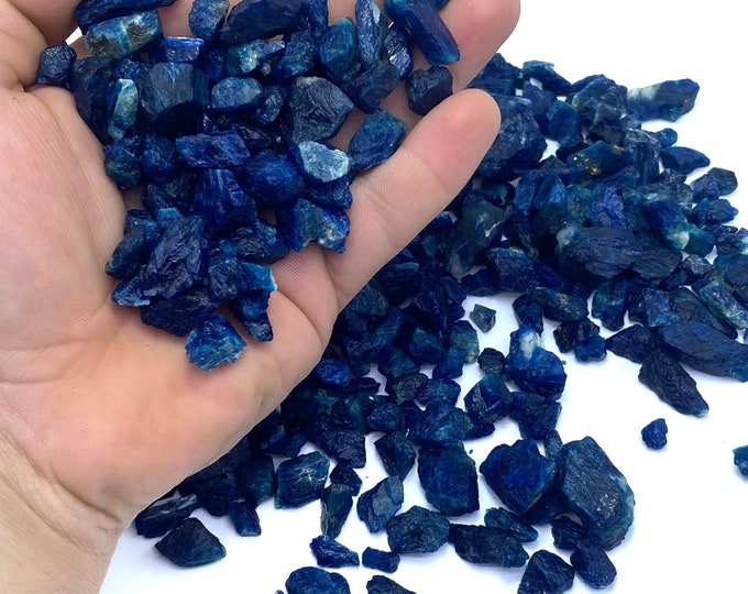 Top Quality Blue Color Fluorscent  Sodalite Raw Crystals  - Blue Sodalite - Sodalite Crystals 500 Grams