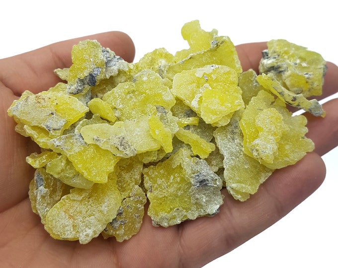 Raw Brucite, Rough Brucite, Yellow Brucite, Rough Brucite Stone, Natural Yellow Brucite, Natural Brucite, Brucite Specimens, Brucite, 100g