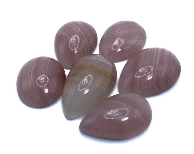 Amazing Quality Pink Color Onyx Cabochons,Pink Cabochons 50 Grams