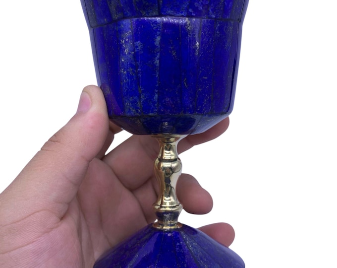 A+++Top Quality Lapis Lazuli Decoration Glass -  Lapis Glass -  Lapis Lazuli Glass -  Lapis Stone Glass -  Lapis Lazuli 333 Grams