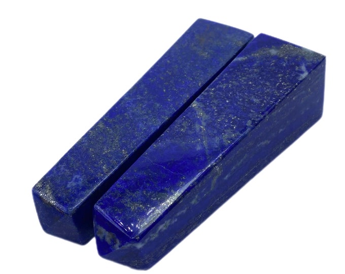 2 Pcs Beautiful Blue Lapis Lazuli Towers - Lapis Lazuli Obelisks 480 Grams