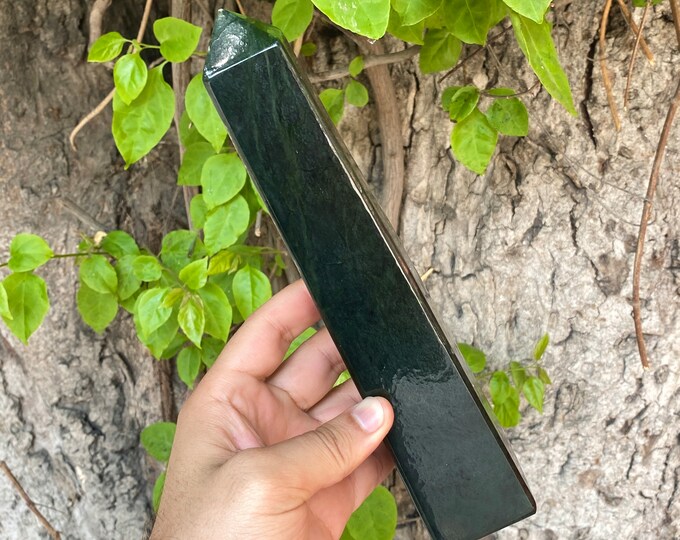 1176g Nephrite Jade - Nephrite - Nephrite Jade Tower - Jade Obelisks - Nephrite Tower - Jade Stone - Jade Stone Tower - Green Jade Tower