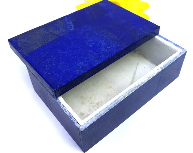 620g Beautiful Lapis Lazuli Box - Lapis Lazuli Box - Blue Lapis Lazuli Box - Blue Lapis Box - Lapis Box - Lapis Jewelry Box - Lapis Lazuli