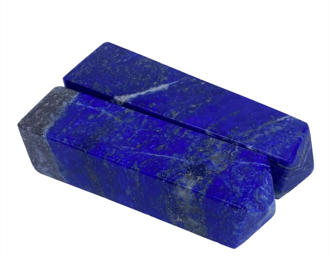 2 Pcs Beautiful Lapis Lazuli Towers - Obelisks 400 Grams