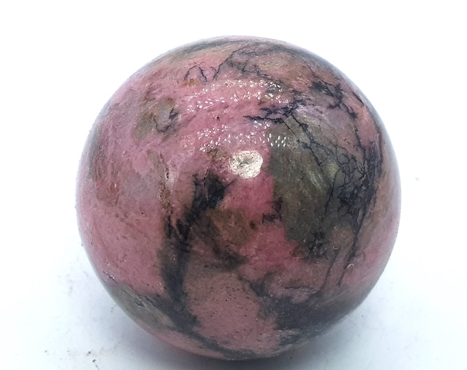 Amazing Color Pink Rhodonite Stone 1 Piece Sphere/Ball