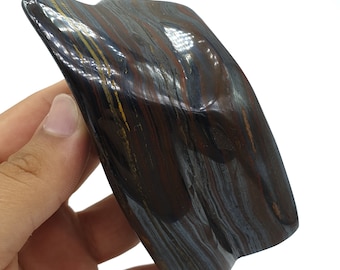 Polished Tiger Iron Stone: Brown & Gold Free Form (560 Grams)