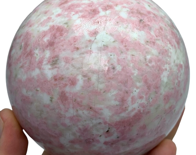 1.9 Kg Polished Red Rhodochrosite Sphere - Rhodochrosite Crystal Ball