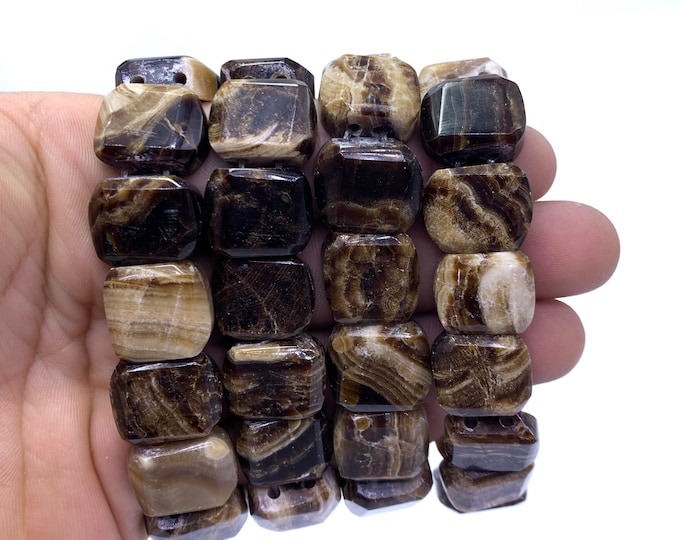 Best Quality Brown Chocolate Stone Calcite Bracelet - Chocolate Calcite Crystal  - Chocolate Bracelet - Chocolate Stone