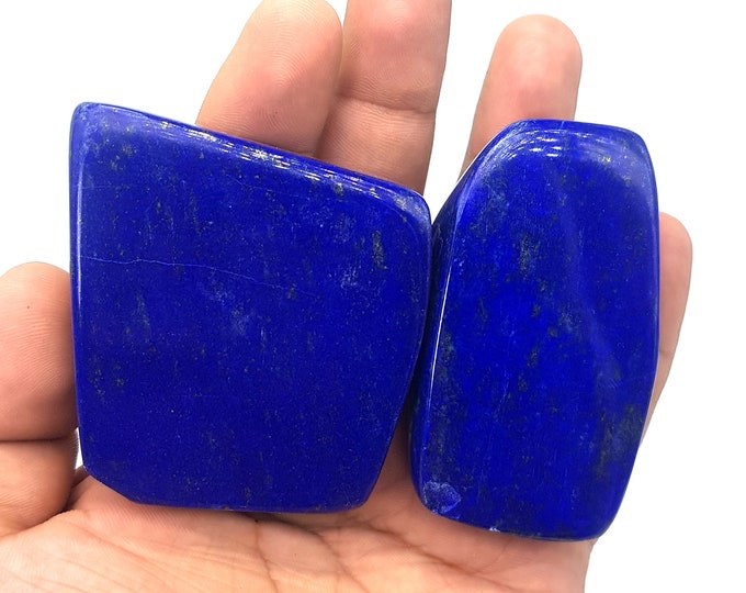 2 Pcs Lapis Lazuli Freeform - Lapis Freeform - Lapis Crystal Freeform - Blue Lapis Lazuli - Blue Lapis Freeform - Blue Lapis Stone - Lapis