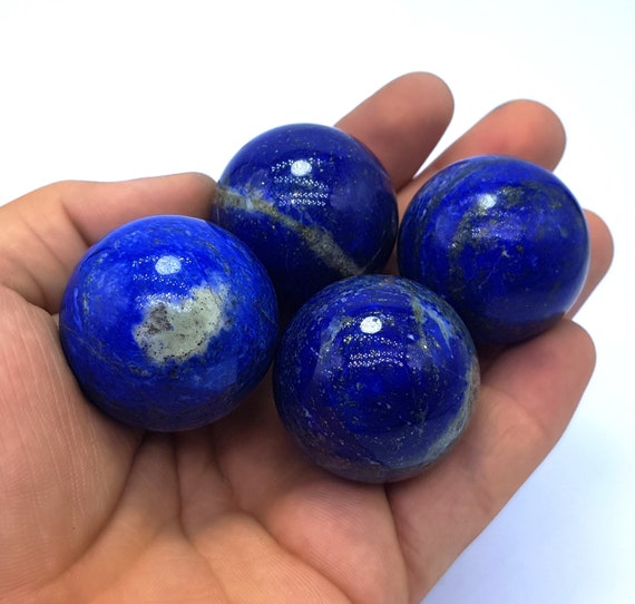 研磨されたラピスラズリ球（270g、34-35mm） - Etsy 日本