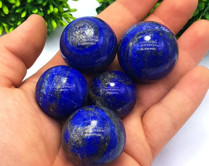 5 Pcs - Lapis Lazuli - Lapis Lazuli Spheres - Lapis Spheres - Lapis Sphere - Lapis, Lapis Stone - Lapis Spheres - Lapis Ball - Lapis Lazuli