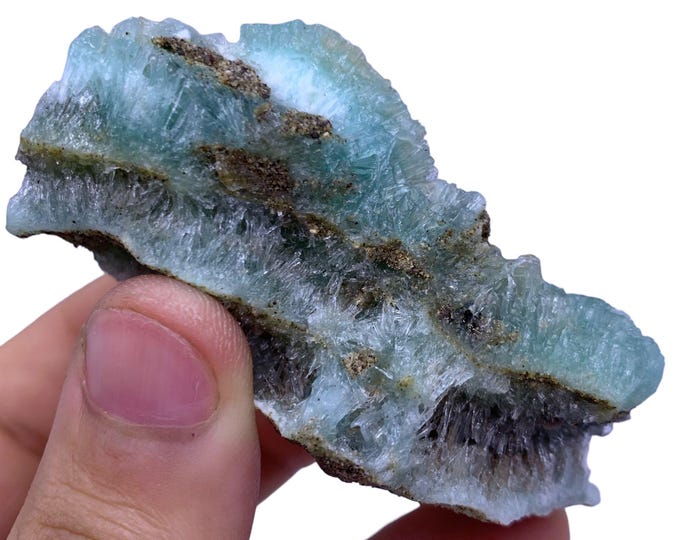 Beautiful Blue Color Smithsonite Specimen  - Blue Smithsonite - Smithsonite Stone - Aragonite Specimen Stone