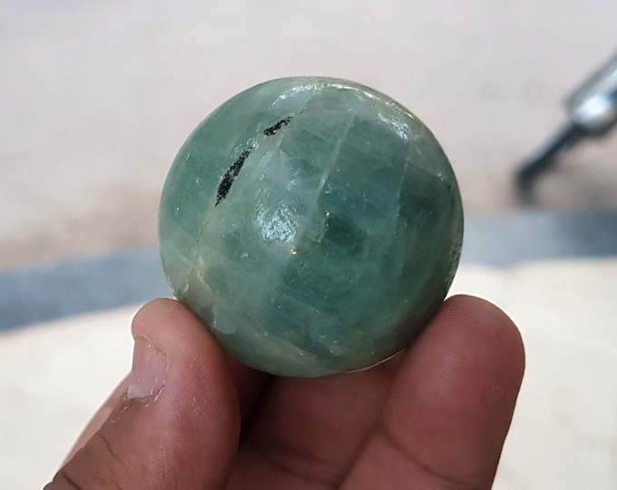 Beautiful Aquamarine Gray Color Ball From Afghanistan