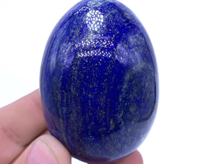 230g Best Quality Blue Color Lapis Lazuli Egg - Lapis Egg - Lapis Lazuli Egg - Lapis Crystal Egg - Lapis Stone Egg - Lapis Crystal Stone Egg