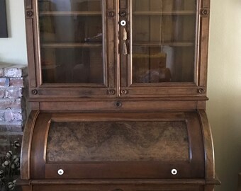 Secretary Desk With Hutch Etsy