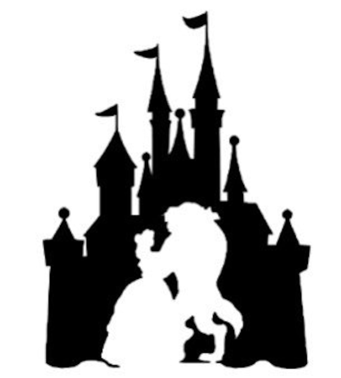 Beauty and the Beast Disney Castle Decal | Etsy