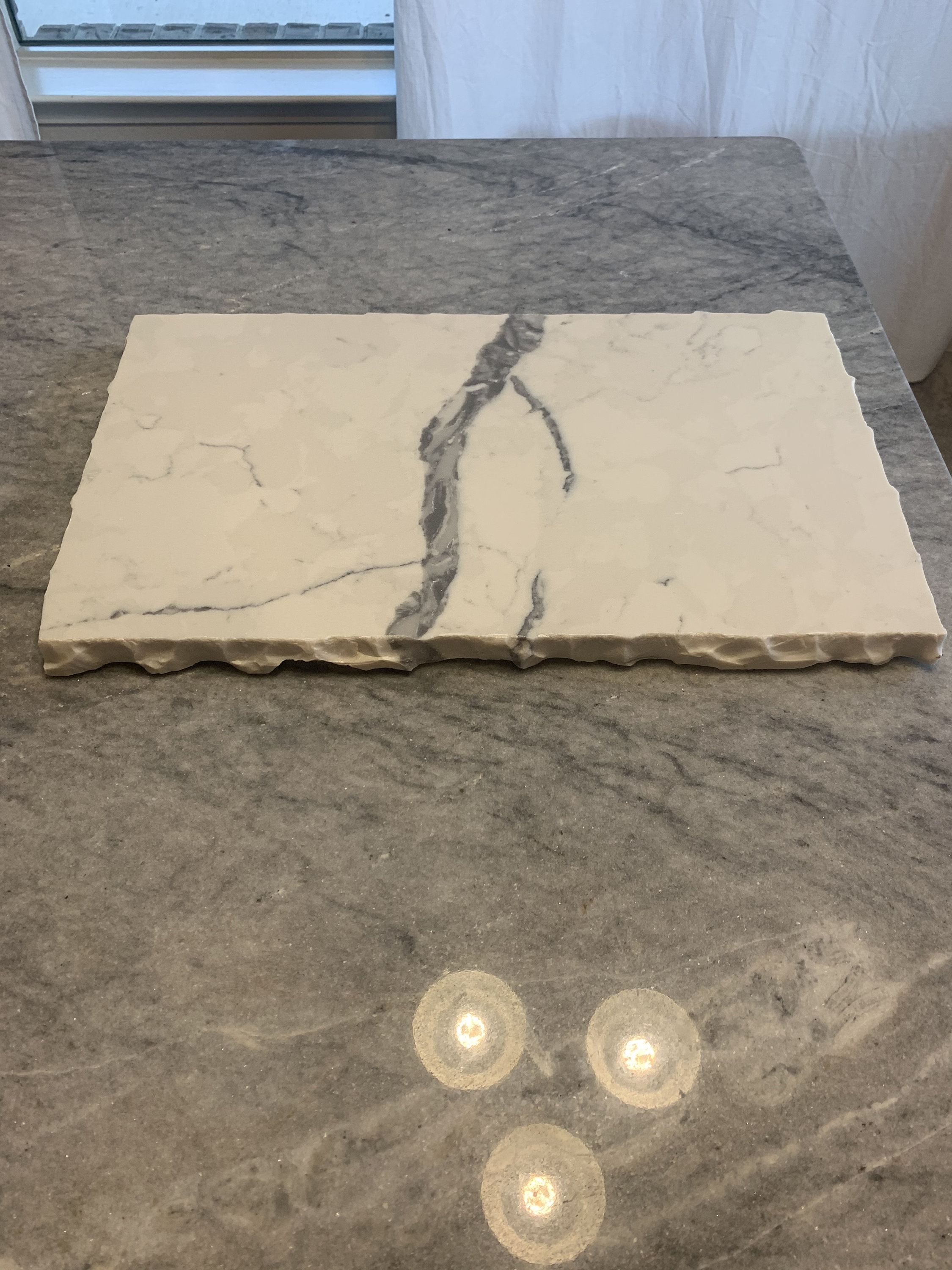 3cm Calacatta Quartz Cutting and Serving Board Etsy