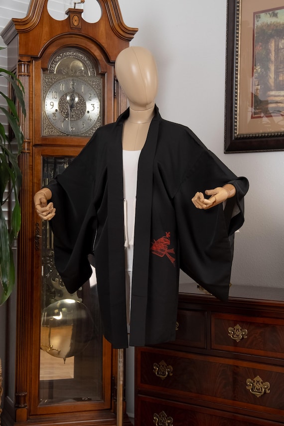 DEAR VANILLA Authentic Japanese Haori for Women Traditional Kimono Jacket Vintage Made in Japan HA-0399