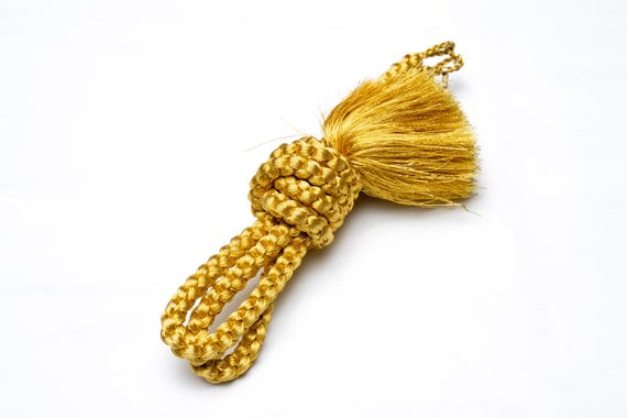 DEAR VANILLA Authentic Vintage Japanese Men's Kimono Haorihimo Haori Tie Tassle with Hooks Made in Japan MHC-0108
