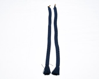 DEAR VANILLA Authentic Vintage Japanese Men's Kimono Haorihimo Haori Tie Tassle with Hooks Made in Japan MHC-0152