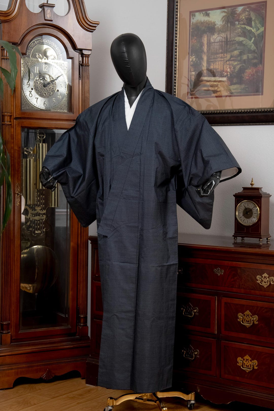 DEAR VANILLA Authentic Vintage Traditional Men's Kimono Japanese Robe ...