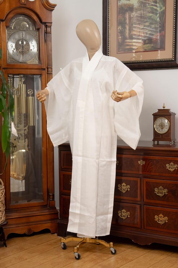 DEAR VANILLA Authentic Traditional Japanese Juban Undergown for Women's Kimono Vintage Robe Genuine Made in Japan JU-0331