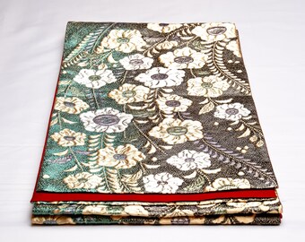 DEAR VANILLA Authentic Japanese Kimono Silk Fukuro Obi for Women Vintage Sash Belt Made in Japan OB-0414