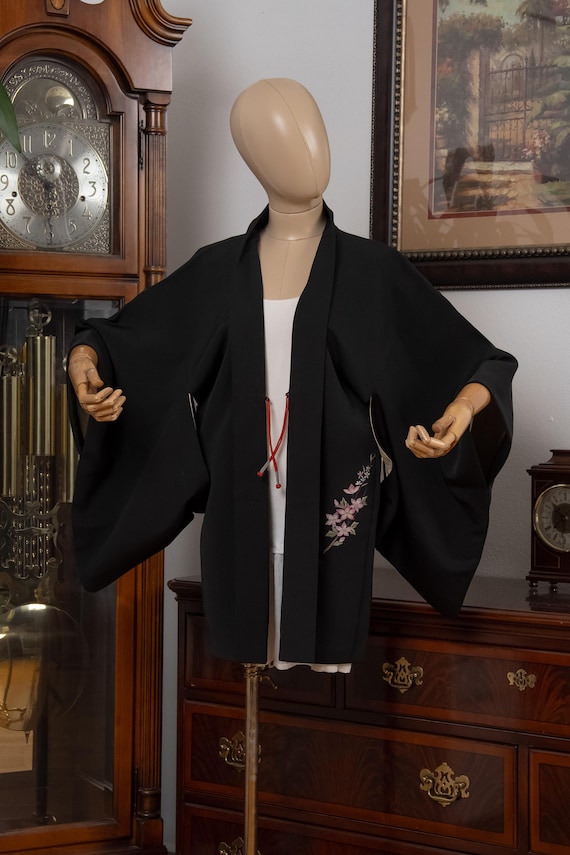 DEAR VANILLA Authentic Japanese Haori for Women Traditional Kimono Jacket Vintage Made in Japan HA-0447