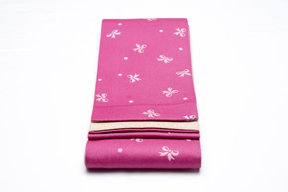 DEAR VANILLA Authentic Japanese Yukata Hanhaba Obi Sash Belt Women's Kimono Original Japan Made Genuine OBH-0347